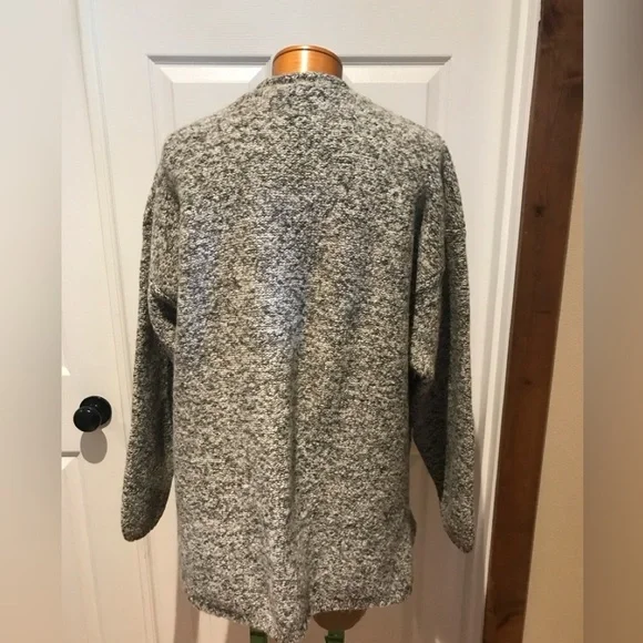 Vintage Alps British Wool Blend Grey White Sweater Women’s Size XL - Picture 5 of 8